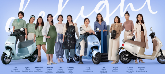 Gogoro Delight with 11 women Gogoro employees who helped to design it