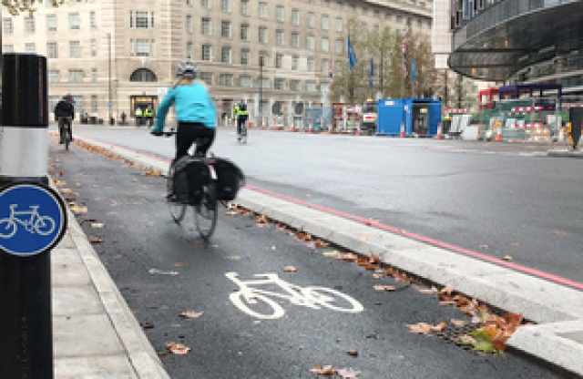 cyclist cycle lane