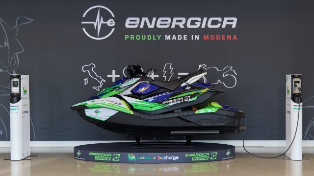 Runabout jet ski prototype at Energica Inside, Be Charge announcement