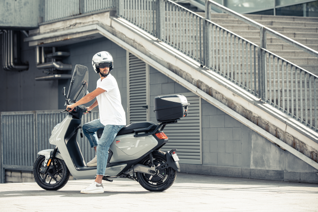 Givi top box on electric scooter