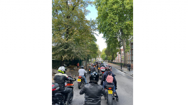 Motorcycles on Hackney protest ride-out. - Save London Motorcycling