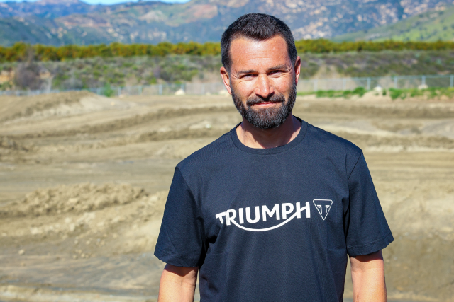 Ivan Tedesco in Triumph t-shirt