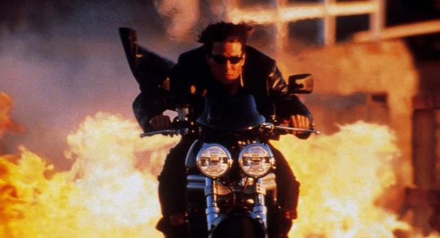 A Triumph Speed Triple ridden in Mission Impossible II