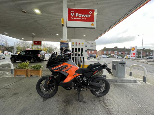 fuel at the petrol station for ktm