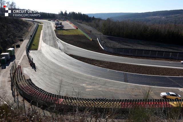 Spa-Francorchamps, turn nine re-design, view of Bruxelles.