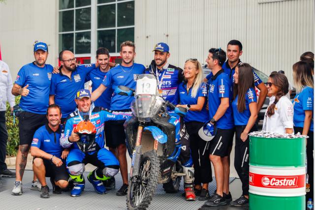 Yamaha Tenere World Raid team celebrate 2023 Transanatolia victory