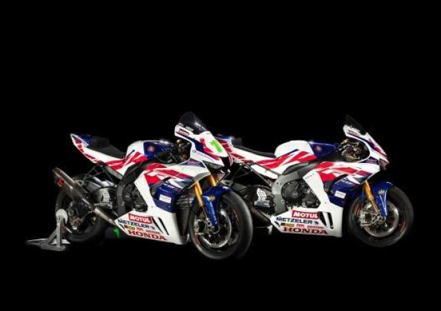 Honda Racing UK Race bikes. - Metzeler