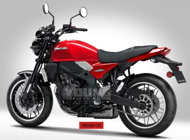 Proposed Kawasaki Z400RS render by Young Machine. - Young Machine