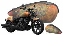 Indian Chief custom Shige tattoo design motorcycle