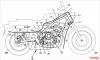 Honda CL500 Scrambler patent drawing.