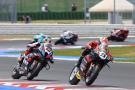 Danilo Petrucci leads Michael van der Mark, 2024 Emilia-Romagna WorldSBK. - Gold and Goose