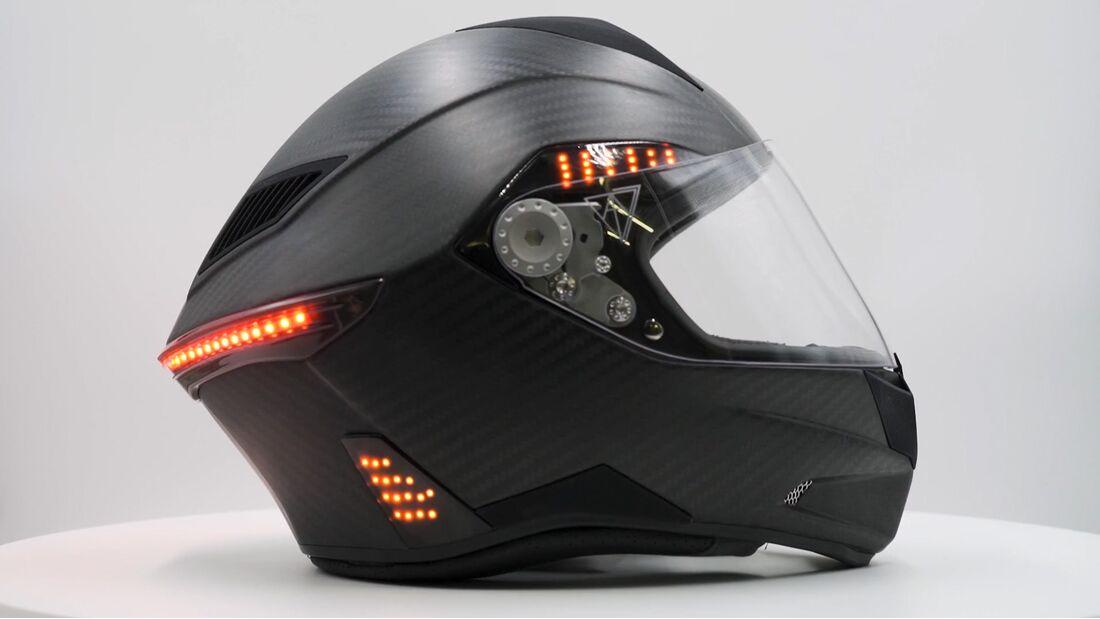 New Vata7 X1 helmet features brake lights that match yo Visordown