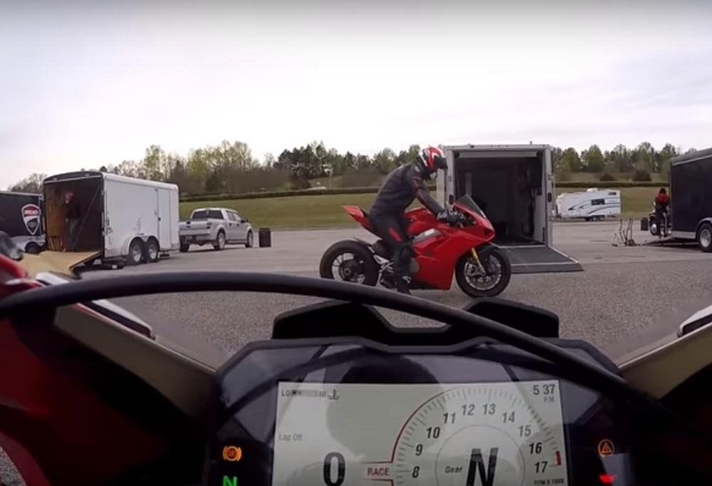 ducati panigale v4 1st gear top speed