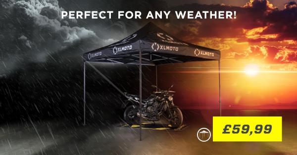 XL Moto have slashed a massive 65% off their motorcycle tents