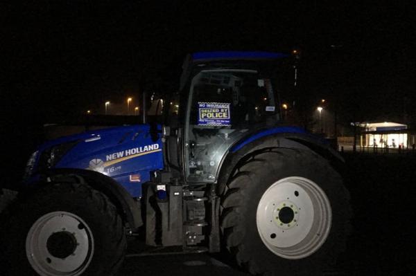 Police impounded tractor