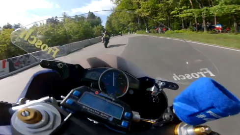Road-racing POV helmet cam from Czechia is stunning