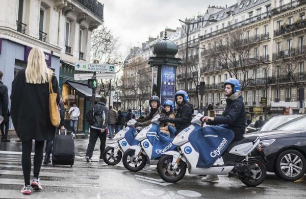 Scooters in Paris