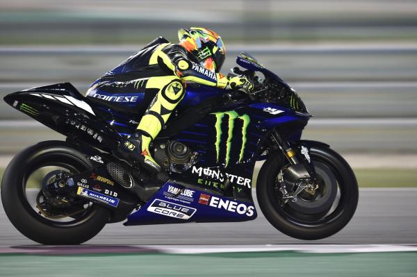 Rossi leads Lorenzo as MotoGP returns