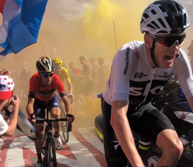 Tour de France motorcycle escort falsely blamed for crash