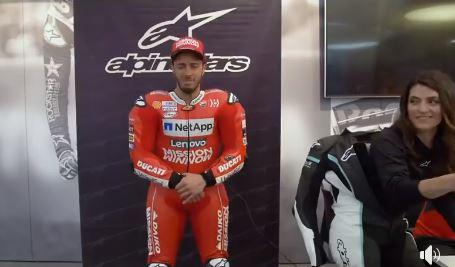 Andrea Dovizioso shows us the airbag suit in action