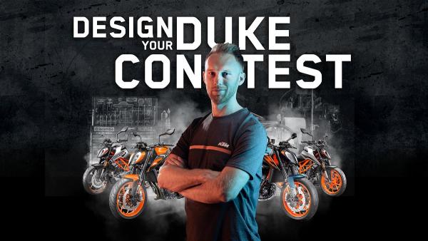 KTM Design Your Duke contest poster. - KTM Media.