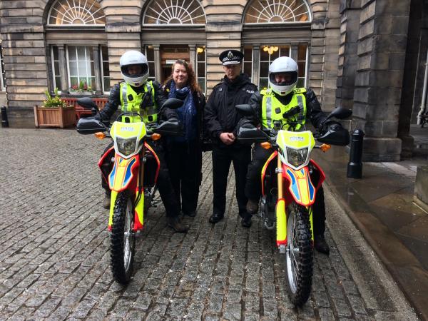  Edinburgh police go off-road to tackle crime in the Capital