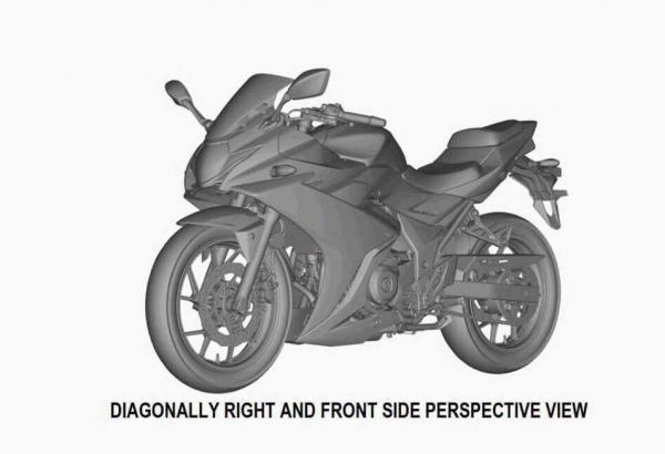 The patent images that could show Suzuki’s GSX-R250