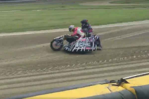 Video: Guy Martin tries sidecar speedway for a dare