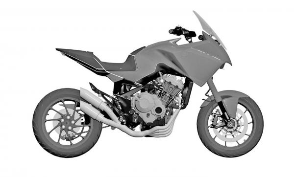 Honda CBX4 concept patent render