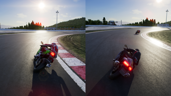 Ride 5 split screen gameplay screenshot. - Milestone