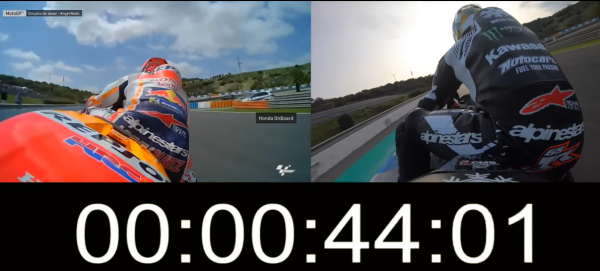 Jonathan Rea - Marc Marquez Jerez lap comparison