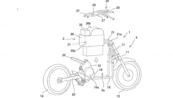 Kawasaki electric bike patents