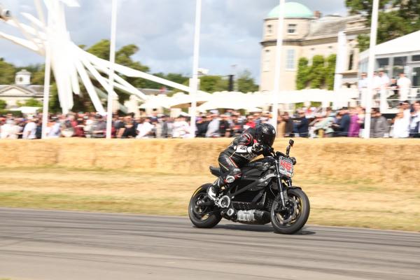 The LiveWire One ridden at Goodwood Festival of Speed