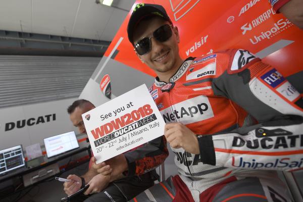 Dovizioso, Davies, Lorenzo to star at World Ducati Week 2018