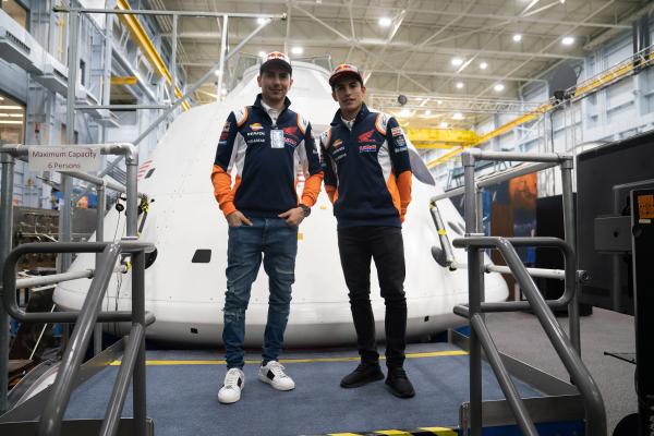 Marquez, Lorenzo visit Space Center Houston