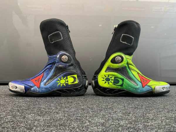 Valentino Rossi boots MotoGP auction Two Wheels for Life