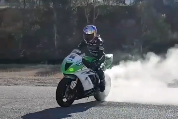 VIDEO: Rolling burnouts and donuts