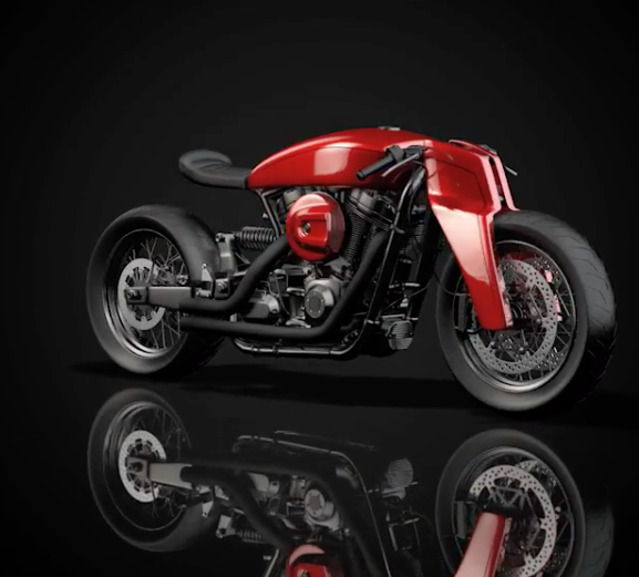 Watch: A Harley concept by Ziggy Moto