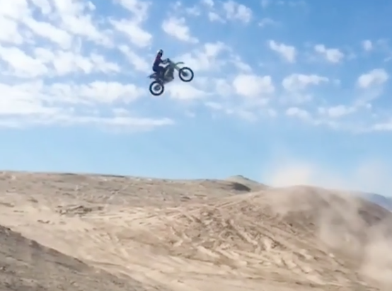 Watch: Axell Hodges in Ocotillo Wells getting the jumps in