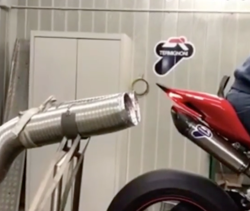 Watch: New under tail exhausts for Panigale