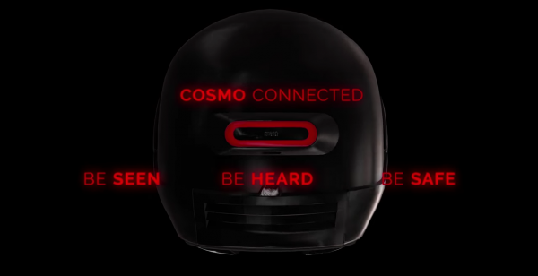 Cosmo Connected: Emergency calling & brake lighting for helmets