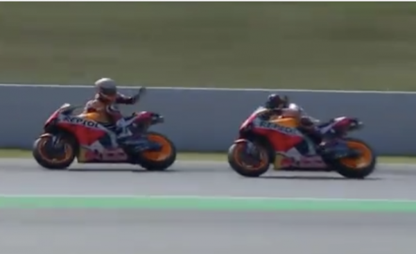 Is Marquez starting to feel a little heat from Lorenzo?