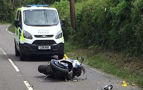 BMW rider hospitalised after running from police