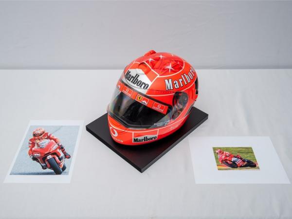 Michael Schumacher Ducati motorcycle helmet. - Sotheby&#039;s