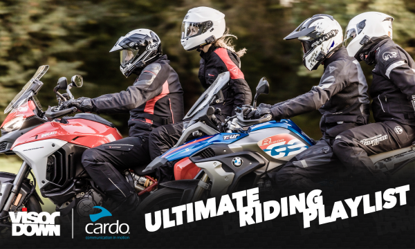 Best songs to ride your motorcycle to! Ultimate Riding Playlist with Cardo and Visordown