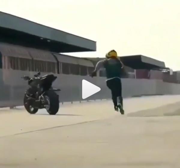 When your bike's a better rider than you are