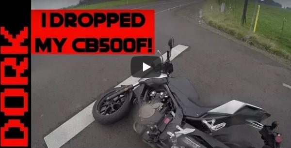 Motorcycle fail - the last thing you want to happen when filming a motovlog