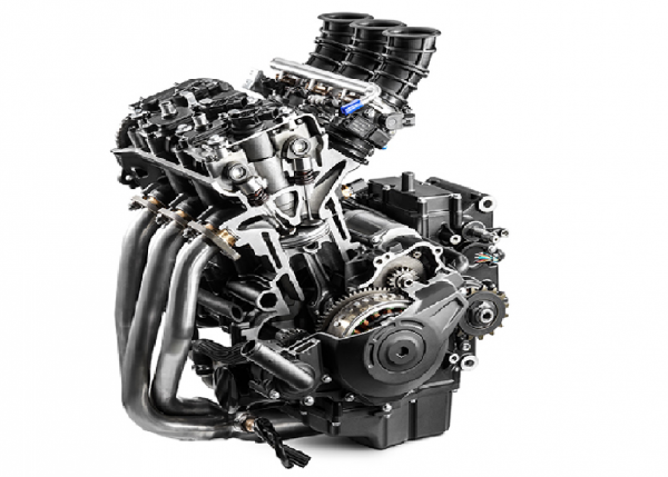 CFMoto three-cylinder engine