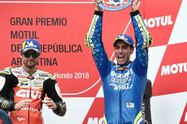 Front-running Rins heads to scene of first MotoGP podium