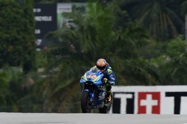 Rins fastest from Marquez as Lorenzo struggles at Sepang